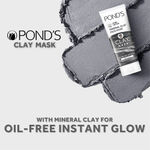 Buy Ponds Pure Detox Mineral Clay Activated Charcoal Oil Free Glow Face Mask - Purplle