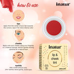 Buy Inatur Lip and Cheek Tint Peony Pink (4 g) - Purplle