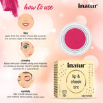 Buy Inatur Lip and Cheek Tint Cool Fushia (4 g) - Purplle