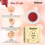 Buy Inatur Lip and Cheek Tint Cherry (4 gm) - Purplle