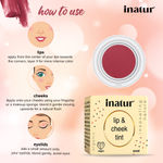 Buy Inatur Lip and Cheek Tint Coral (4 g) - Purplle