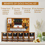 Buy NutriGlow NATURAL'S Advanced Pro Formula Gold Kesar Facial Kit (60 gm) with 5 in 1 Rotating Face Massager - Purplle