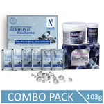 Buy NutriGlow NATURAL'S Advanced Pro Formula Diamond Radiance Facial Kit (60 gm) & Bleach Cream For Skin Tone Correction (43 gm) - Purplle