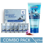 Buy NutriGlow NATURAL'S Advanced Pro Formula Diamond Radiance Facial Kit (60 gm) & Face Wash For Dead Skin Elimination (65 ml) - Purplle