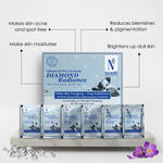 Buy NutriGlow NATURAL'S Advanced Pro Formula Combo Pack of 4 Diamond Radiancet & Wine Facial Kit For Acne & Spot Free, 60gm each - Purplle