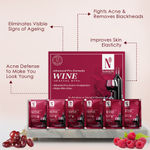 Buy NutriGlow NATURAL'S Advanced Pro Formula Combo Pack of 4 Diamond Radiancet & Wine Facial Kit For Acne & Spot Free, 60gm each - Purplle