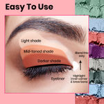 Buy NY Bae Eye Love Eyeshadow Palette - Bold Bae 07 (9 g) | Blue, Green, White | Bright Shades | Matte, Shimmer & Glitter | Long Lasting | Blendable - Purplle
