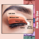 Buy NY Bae Eye Love Eyeshadow Palette - Magical Mix 08 (9 g) | Multicolour | Bright Shades | Matte, Shimmer & Glitter | Long Lasting | Blendable - Purplle