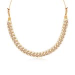 Buy Sukkhi Delicate Gold Plated Pearl Choker Necklace Set for Women - Purplle