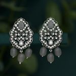 Buy Sukkhi Glimmery Rhodium Plated Dangle Earring For Women - Purplle