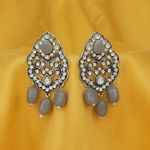 Buy Sukkhi Glimmery Rhodium Plated Dangle Earring For Women - Purplle