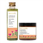 Buy Auravedic Anti Aging Care (Combo - 100Ml Face Oil & 100Gm Face Cream Polish) With Pomegranate Oil/Grapeseed Oil/ Avocado Oil For Woman Anti-Aging - Purplle