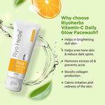 Buy Riyo Herbs Vitamin C Daily Glow Facewash, UV Rays/ Sun Light Dark Spots, For All Skin Types - 100 ml - Purplle