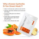 Buy Riyo Herbs D-Tan Potato & Papaya Face Sheet Mask, 20 gm - Purplle