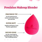 Buy Riyo Herbs Precision Beauty Blender Puff For CC Cream & Foundation, 100% Latex & Cruelty Free, Pink - 1 Pc - Purplle
