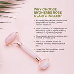 Buy Riyo Herbs Rose Quartz Roller, Skin Roller Massager for Face, Eye, Neck Reduce Dark Circles Massager - 1 Pc - Purplle