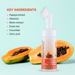 Buy Riyo Herbs Papaya Foaming Face Wash With Attached Silicone Cleanser Brush For Deep Cleansing, 150 ml - Purplle