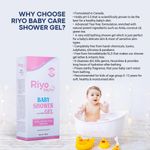 Buy Riyo Baby Shower Gel With Green Tea & Vitamin E For Baby Soft & Sensitive Skin, 200ml - Purplle