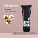 Buy Riyo Herbs Blackhead Eliminating Scrub with Bamboo Charcoal for Absorbs Oil, Whiteheads Roots, 100 gm - Purplle