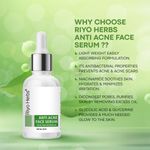 Buy Riyo Herbs Anti Acne Face Serum With Natural Neem Extracts For Anti Acne & Reduces Excess Oil, 30 ml - Purplle