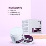 Buy Riyo Herbs De-Tan Cream with Grapeseed & Olive Oil, for Face, Neck & Hands for Tan Removal, 100gm - Purplle