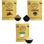 Buy Online Quality Store Combo of Activated Charcoal Powder, 50 Grams with Kaoline/Clay Powder, 50 Grams and Mulethi Powder, 50gm{Mulethi_Clay_Charcoal_50} - Purplle