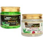 Buy Online Quality Store Aloe Vera Gel - 400 g (Set of 2) |Non-Toxic Aloe Vera Gel for Acne, Scars, Glowing & Radiant Skin Treatment{alovera_w_200_g_200} - Purplle