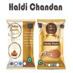 Buy Online Quality Store Kasturi Turmeric Powder for Face + Pure Organic Sandalwood Powder |kasturi haldi powder,wild turmeric powder,kasturi manjal |chandan powder- 100 g{Haldi_Chandan_100} - Purplle