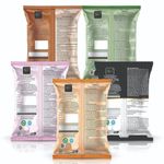 Buy Online Quality Store Multani Mitti + Chandan Powder + Orange Peel Powder + Neem Powder + Rose Powder(Pack of 5 ,Total 400g Pack)|fullers earth powder ,Bentonite Clay {Mti_chan_orge_nm_ros_400} - Purplle