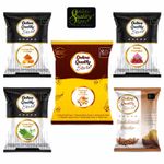 Buy Online Quality Store Face Pack Powder Combo - 900 gm (Set of 5) |multani mitti powder |chandan powder |orange peel powder |neem powder |rose powder for face {Mti_chan_orge_nm_ros_900} - Purplle