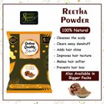 Buy Online Quality Store Amla, Reetha, Shikakai, Bhringraj and Hibiscus Powder for Hair |hair pack powder combo |hair care products |Aritha|Ritha-(Pack of 5 ,Total 1900g Pack){hib_ala_rt_sika_bri_1900} - Purplle