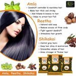 Buy Online Quality Store Amla, Reetha, Shikakai, Bhringraj and Hibiscus Powder for Hair |hair pack powder combo |hair care products |Aritha|Ritha-(Pack of 5 ,Total 1900g Pack){hib_ala_rt_sika_bri_1900} - Purplle