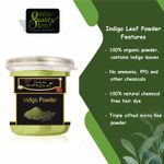Buy Online Quality Store Indigo Powder - 150 g|Organic Indigo Powder | Indigofera Tinctoria | Natural Hair Colorant Black/Brown Hair & Beard |Indigo leaves powder {Jar_Indigo_150gm} - Purplle