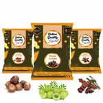 Buy Online Quality Store Hair Care Combo - 900 gm (Set of 3) |reetha amla shikakai combo raw form |raw reetha for hair |Aritha|Reetha|Ritha|Soapnuts (Sapindus Mukorossi) {raw_Ritha_amla_Shai_900} - Purplle