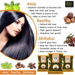 Buy Online Quality Store Hair Care Combo - 900 gm (Set of 3) |reetha amla shikakai combo raw form |raw reetha for hair |Aritha|Reetha|Ritha|Soapnuts (Sapindus Mukorossi) {raw_Ritha_amla_Shai_900} - Purplle