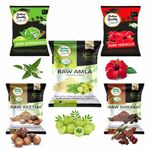 Buy Online Quality Store Hair Care Combo - 500 gm (Set of 5) |herbal hair shampoo and hair mask(RAw form -Amla,Reetha, Shikakai,bhringraj and Hibiscus) |dry hibiscus flowers{Raw_hcombo_500g} - Purplle