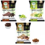 Buy Online Quality Store reetha amla shikakai combo raw form |raw reetha for hair |Aritha|Reetha|Ritha|Soapnuts (Sapindus Mukorossi) ,hair pack ,600 gm{Raw_Reetha_amla_shikakai_600g} - Purplle