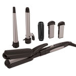 Buy Havells HC4040 5 in 1 Hair Styler - Straightener, 19mm Curler, Crimper, Conical Curler & Volume Brush for Multiple Styles - (Blue/Black) - Purplle