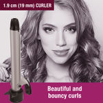 Buy Havells HC4040 5 in 1 Hair Styler - Straightener, 19mm Curler, Crimper, Conical Curler & Volume Brush for Multiple Styles - (Blue/Black) - Purplle