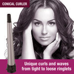 Buy Havells HC4040 5 in 1 Hair Styler - Straightener, 19mm Curler, Crimper, Conical Curler & Volume Brush for Multiple Styles - (Blue/Black) - Purplle
