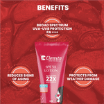 Buy Clensta SPF 50 Sunscreen Lotion With Uvinul T 150, Avobenzone, Octocrylene, Titanium Dioxide | Broad Specturm UVA-UVB Protection PA+++ | All Day Sun Protection | 50 gm | For Her - Purplle