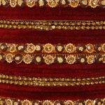 Buy ACCESSHER Gold Plated Rhinestone Bangles, Delicate Gold Beads Bangles & Velvet Bangles Mix Set of 20- (Size - 2.6) - Purplle