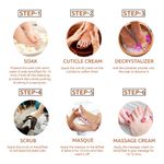 Buy Raaga Professional Pedicure & Manicure 6 Step Single Use Kit, Chocolate, 12 Sachets, 63 g - Purplle