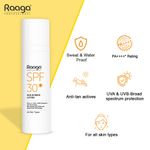 Buy Raaga Professional SPF 30 PA++++ Sunscreen Lotion with UVA + UVB Protection, Anti Tan Actives, Non Greasy, Water and Sweat Proof Technology, All Skin Types, 55 ml - Purplle
