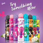 Buy New Spinz Pristine Green Perfumed Deo for Women, with International Fragrances for Long Lasting Freshness and 24 Hours Protection, 200 ml - Purplle