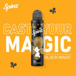 Buy New Spinz Black Magic Perfumed Deo for Women, with International Fragrances for Long Lasting Freshness and 24 Hours Protection, 200ml - Purplle