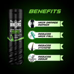Buy Biker's 2-in-1 Helmet Damage Repair Anti Hairfall Shampoo + Conditioner, Enriched with Moringa and Aloe Vera, Reduces Itching & Odour, Shampoo for Men, 180 ml - Purplle