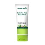 Buy WishCare 2% Salicylic Acid with AHA, GreenTea, & TeaTree For Oliy Skin & Acne- Face Wash - 100 ml - Purplle