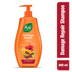Buy Nyle Naturals Damage Repair Shampoo, With Papaya, Hibiscus and Shikakai,Gental & Soft, pH Balanced and Paraben Free, For Men & Women,800ml - Purplle