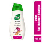 Buy Nyle Naturals Onion Anti-Dandruff Shampoo, With Onion and Fenugreek, Gental & Soft, pH Balanced and Paraben Free, For Men & Women,180ml - Purplle